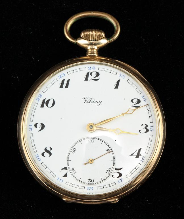 FICKUR, Viking, guld 14 K, tot vikt 83 g.