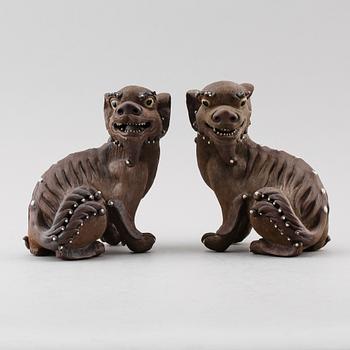 FIGURER, 2 st, keramik, Kina.
