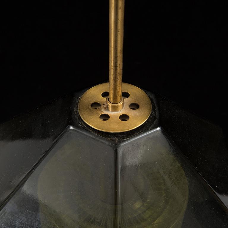 CARL FAGERLUND, taklampa, glas, Orrefors, 1900-talets andra hälft.