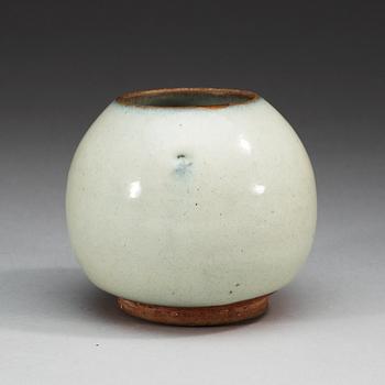 A pale lavender blue Chün water pot, Song/Yuan dynasty.