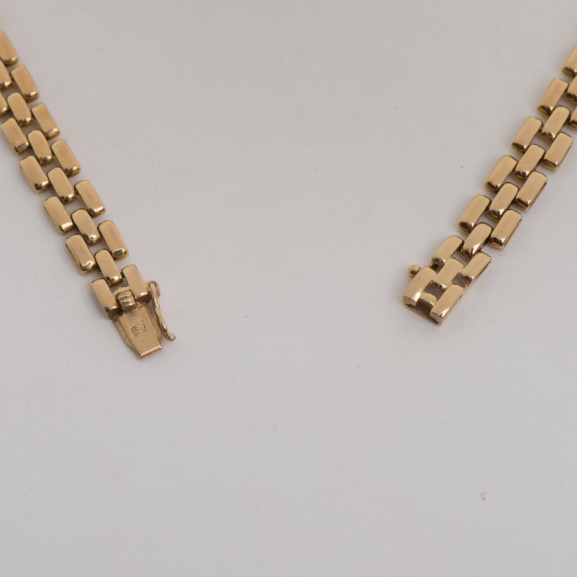 COLLIER, Bucherer, 18K guld, briljantslipade diamanter.