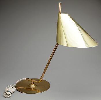 BORDSLAMPA, mässing, Hans Agne Jakobsson Markaryd, 1960/70-tal.