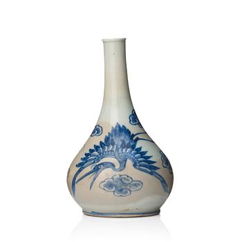 1157. Flaska, porslin. Korea, Joseon (1392–1894).