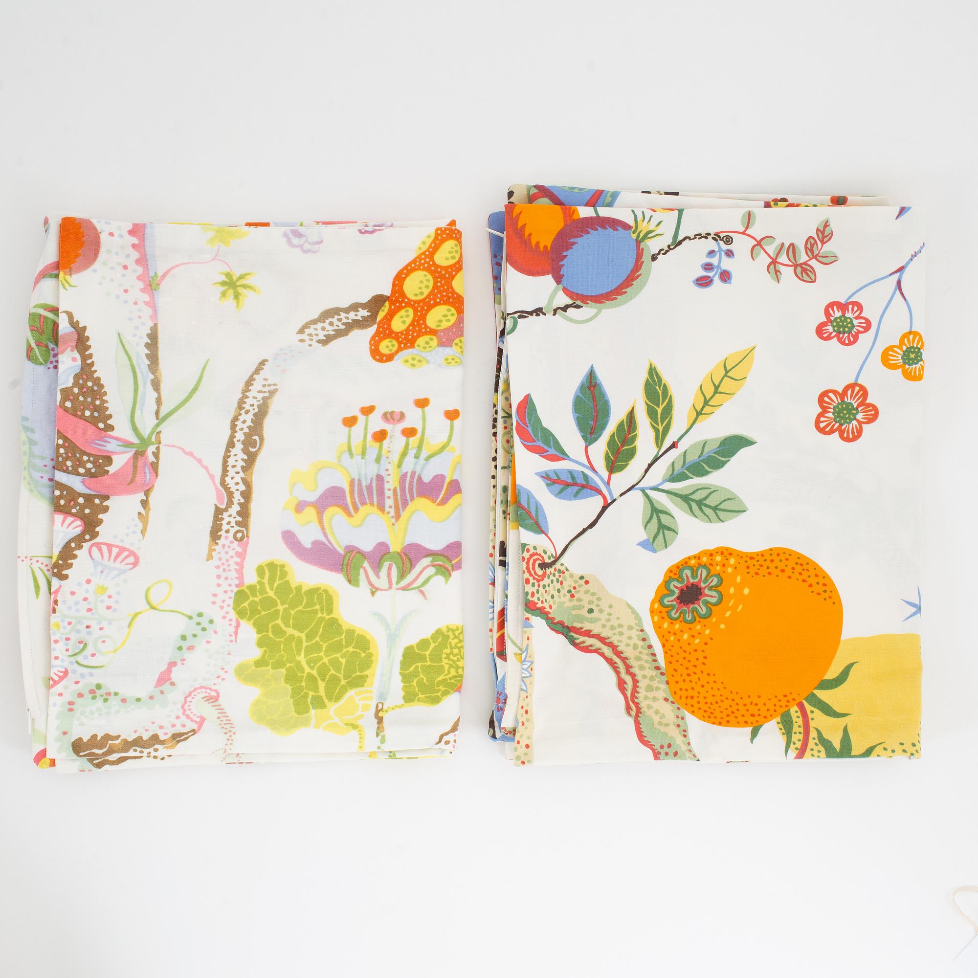 Josef Frank, fifteen decorative pillow covers, Firma Svenskt Tenn.