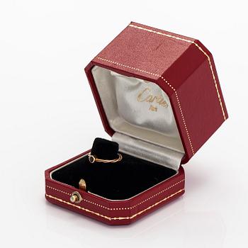 Cartier, ring, 18K  trefärgsguld och safir.