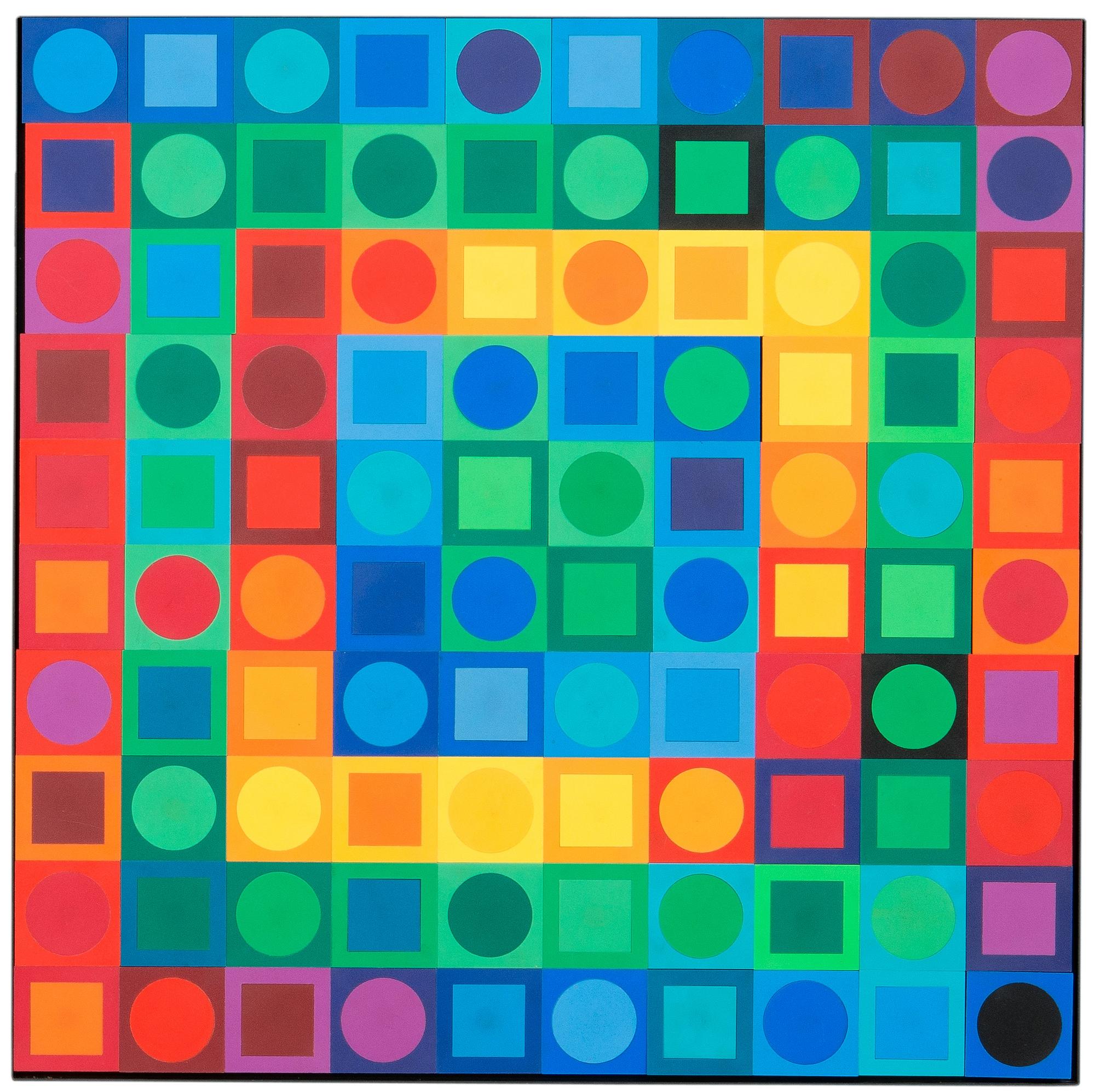 Victor Vasarely, "PLANETARY FOLKLORE PARTICIPATIONS NO 1".
