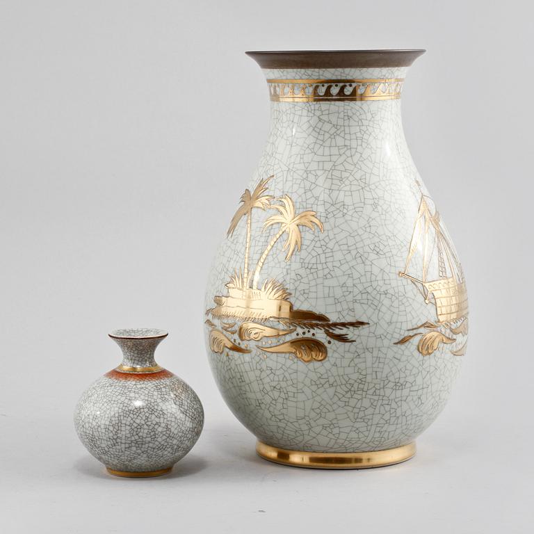 VASER, 2 st, porslin, Royal Copenhagen, 1900-talets andra hälft.