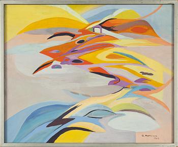 Siri Rathsman, oil on canvas, signed and dated 1953.