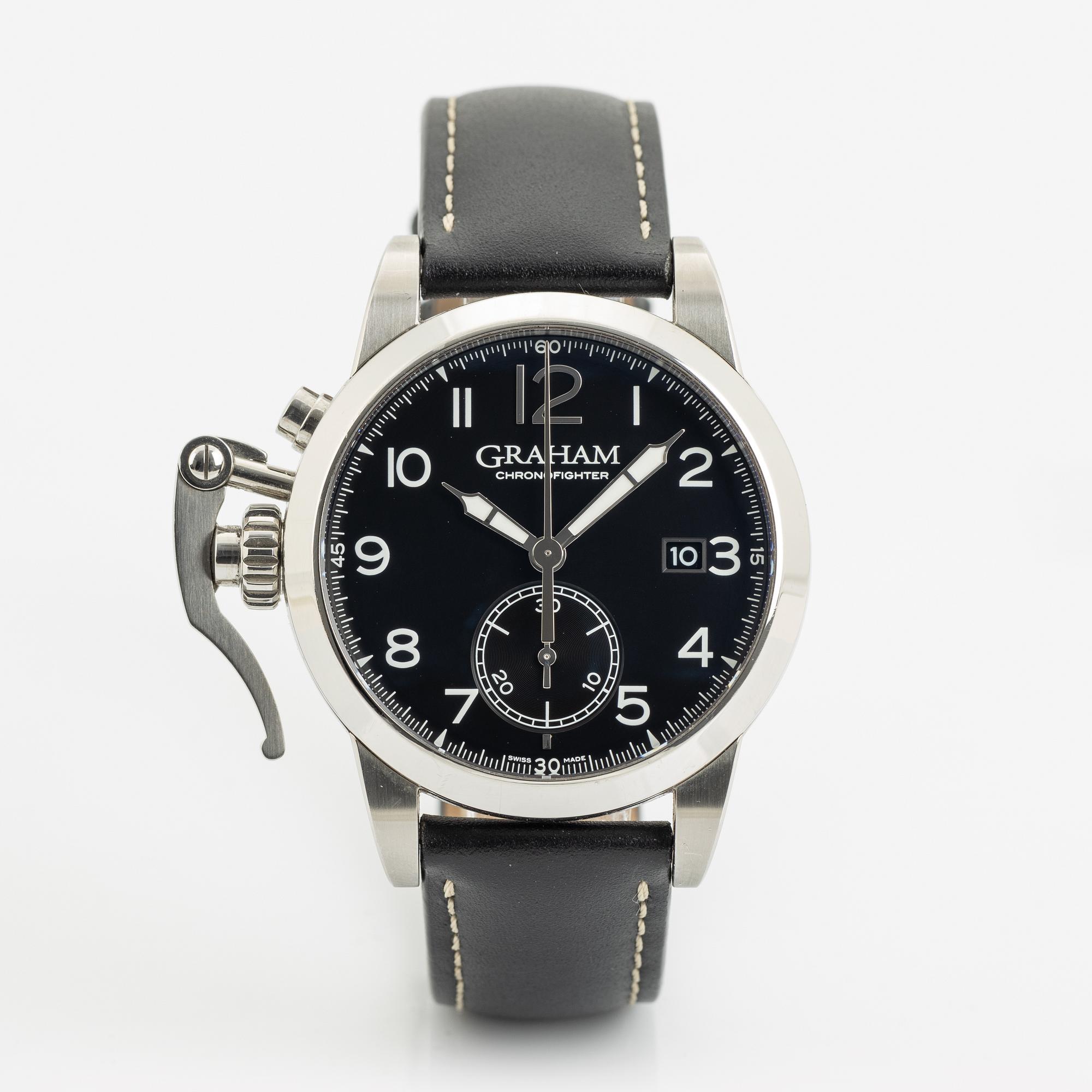 Graham, Chronofighter, 1695, wristwatch, chronograph, 42 mm.