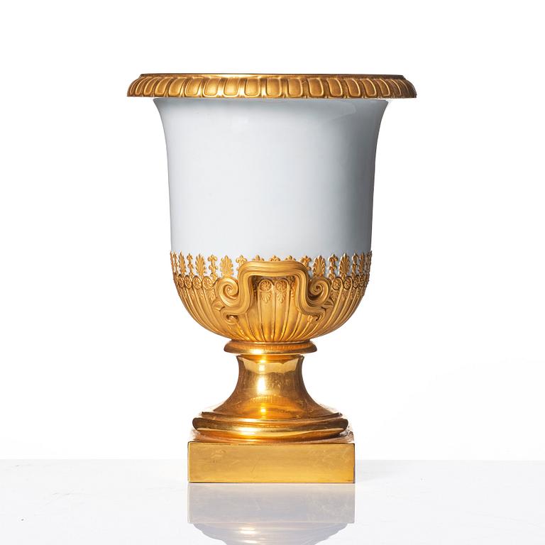 A Royal Copenhagen Empire style urn, early 20th Century.