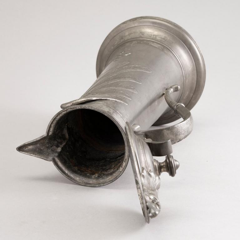 A Kayserzinn Jugend pewter ewer from the first quarter of the 20th Century.