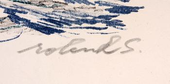 ROLAND SVENSSON, färglitografi, sign.