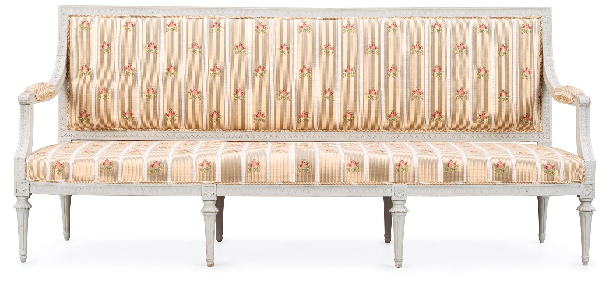 SOFFA, av Johan Lindgren (mästare i Stockholm 1770-1800). Gustaviansk.