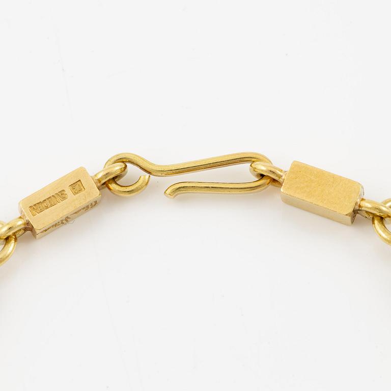 Wiwen Nilsson, a bracelet, 18K gold, Lund 1974.