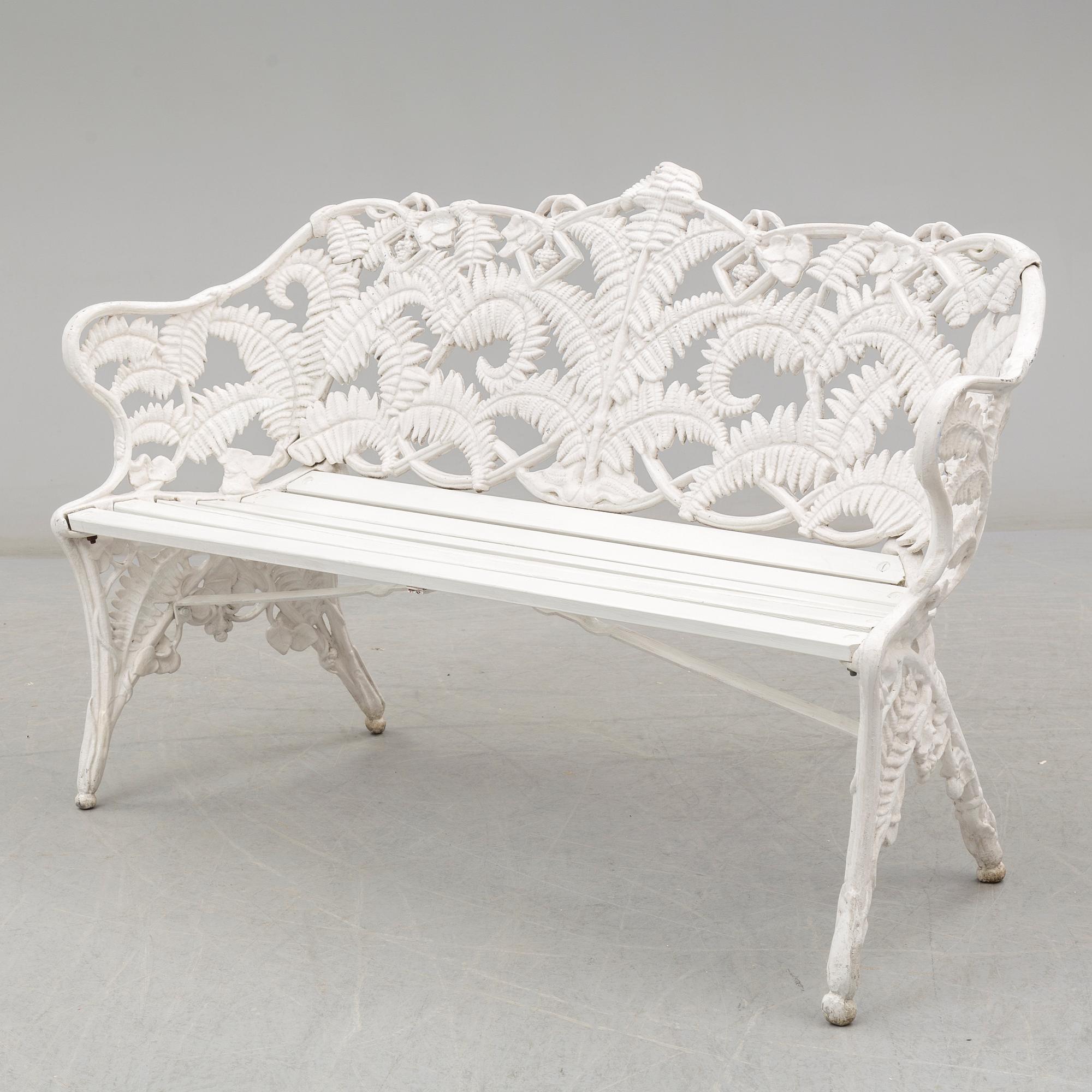 SOFFA, 2 FÅTÖLJER, "Ormbunke", Melins Anderstorp, 1900-talets andra hälft.