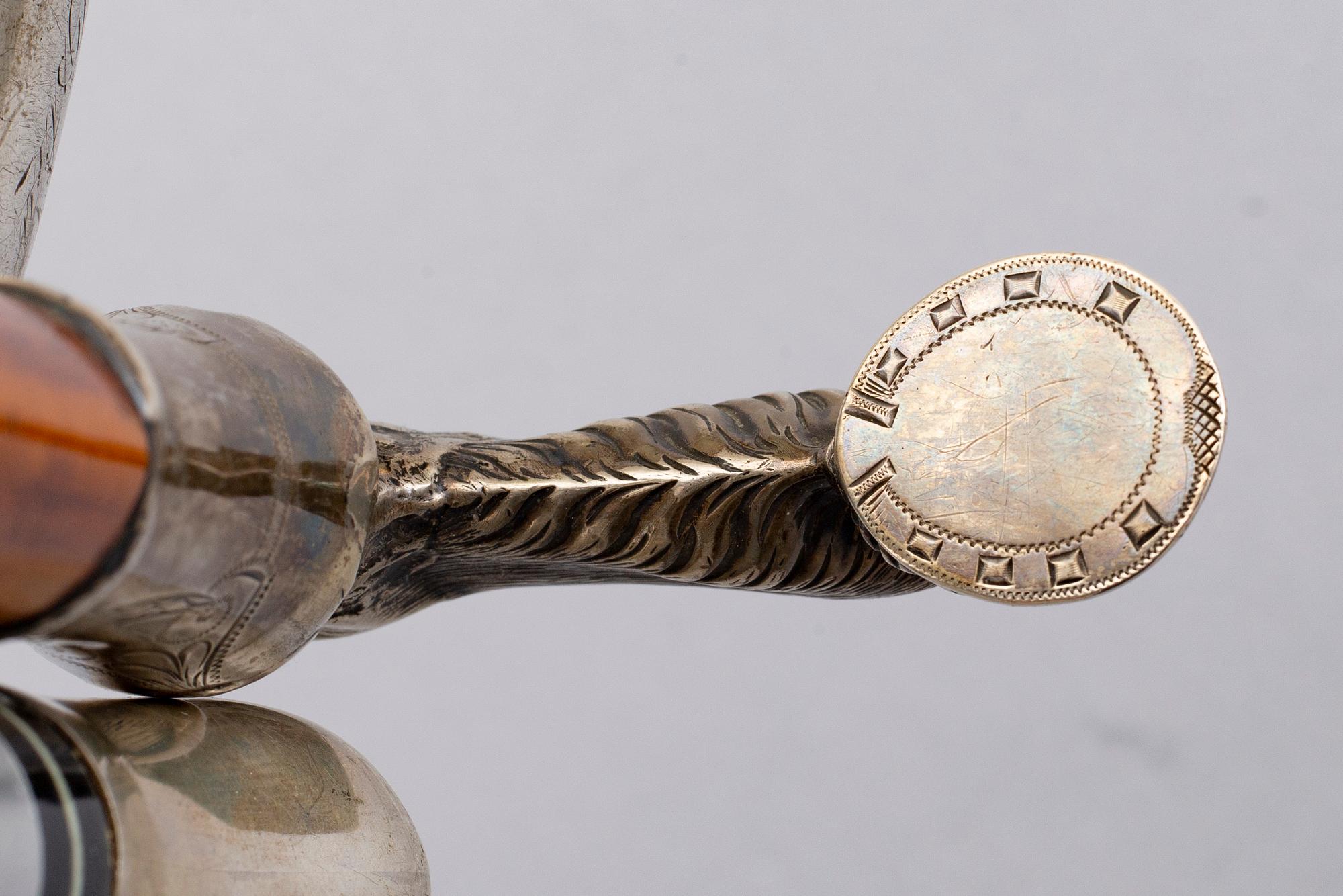 KÄPPAR,3 st, silver, omkring 1900.