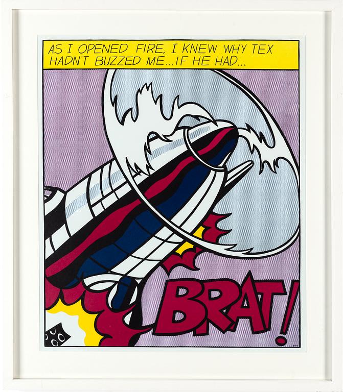 ROY LICHTENSTEIN, after, silkscreen, triptych, edited by Stedelijk Museum Amsterdam, published after 1966.