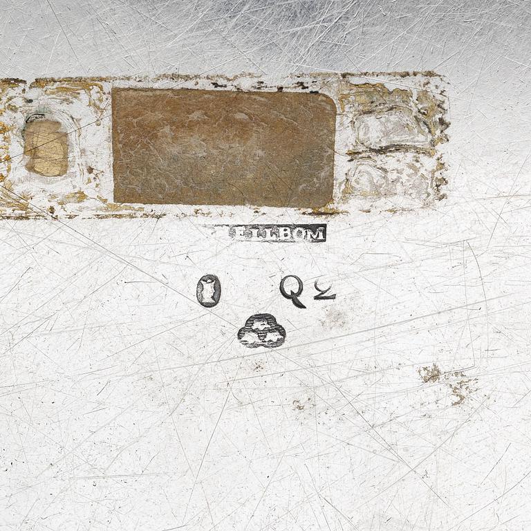 A Swedish late 18th century silver dish, mark of Olof Hellbom, Stockholm 1798.