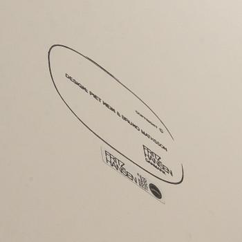 BORD, "Superellips", Piet Hein och Bruno Mathsson, Fritz Hansen, etikettmärkt 1988.