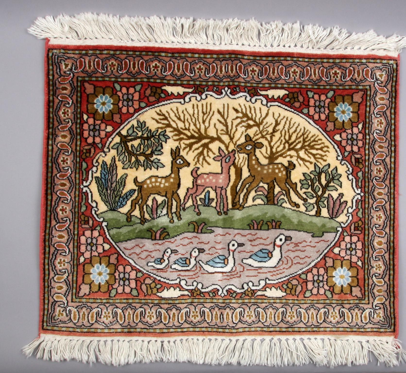 MATTA. Kashmir, silkesinslag, 75 x 60.