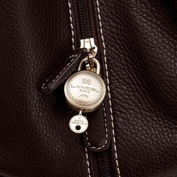 LANCEL, a brown leather bag.