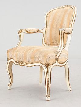 KARMSTOL, rokokostil, 1800-tal.