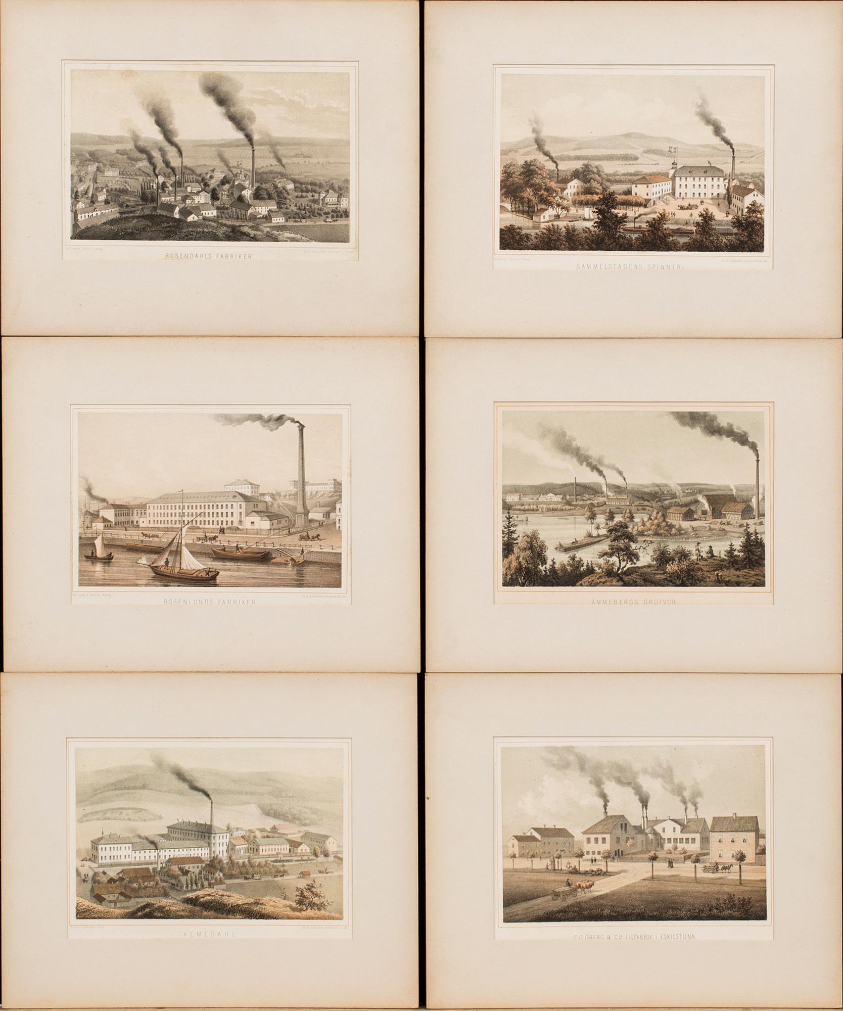 12 GRAPHIC PRINST, around 1900.