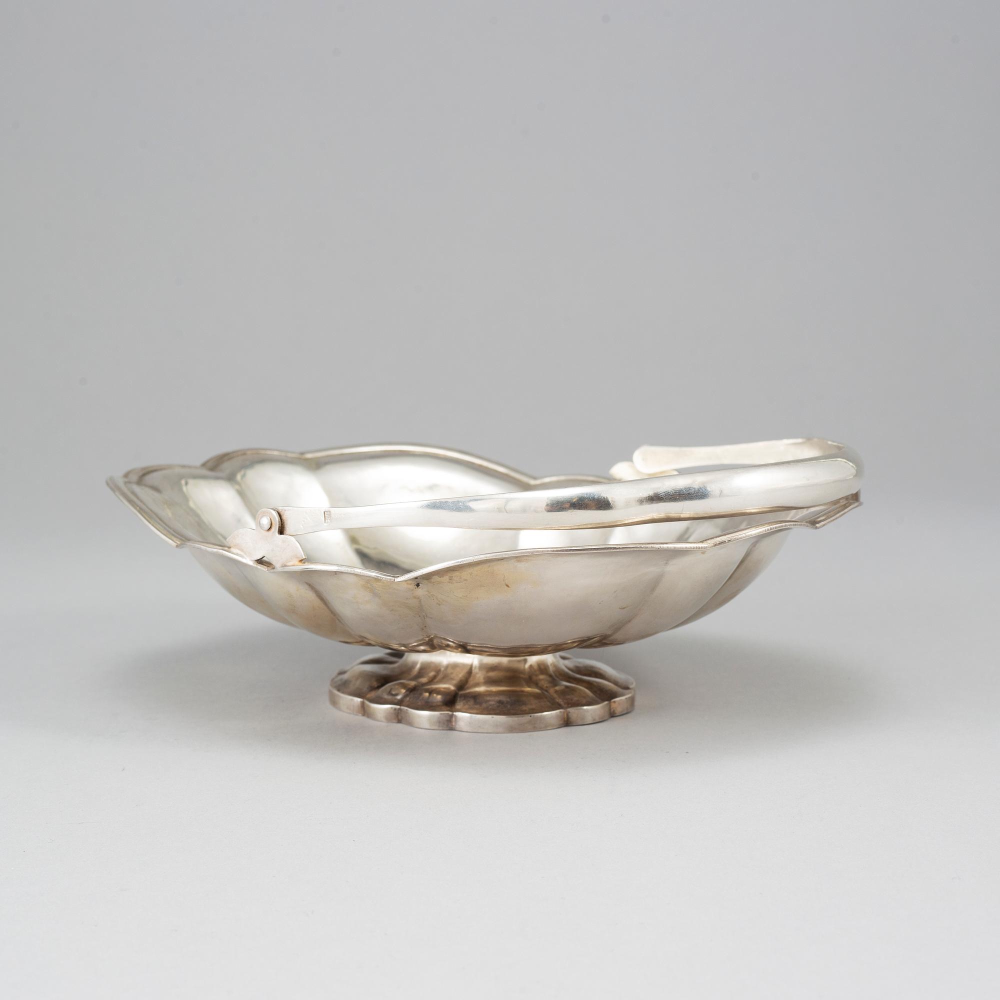 A Russian silver basket, Moscow 1857.