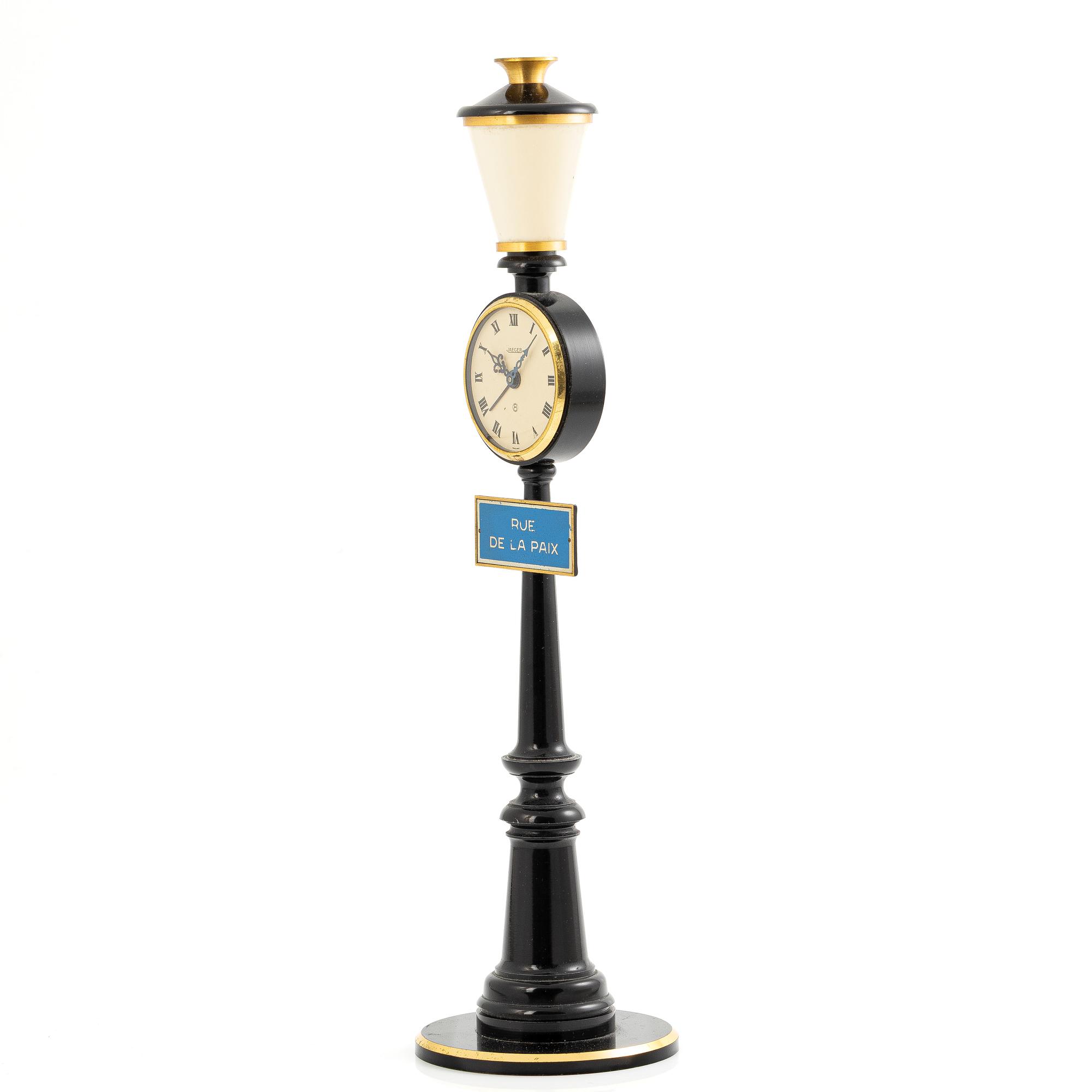 Jaeger, "Rue De La Paix", desk clock, 28 cm.