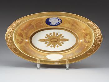 An Empire bowl, unmarked, presumably French, first half of 19th Century.