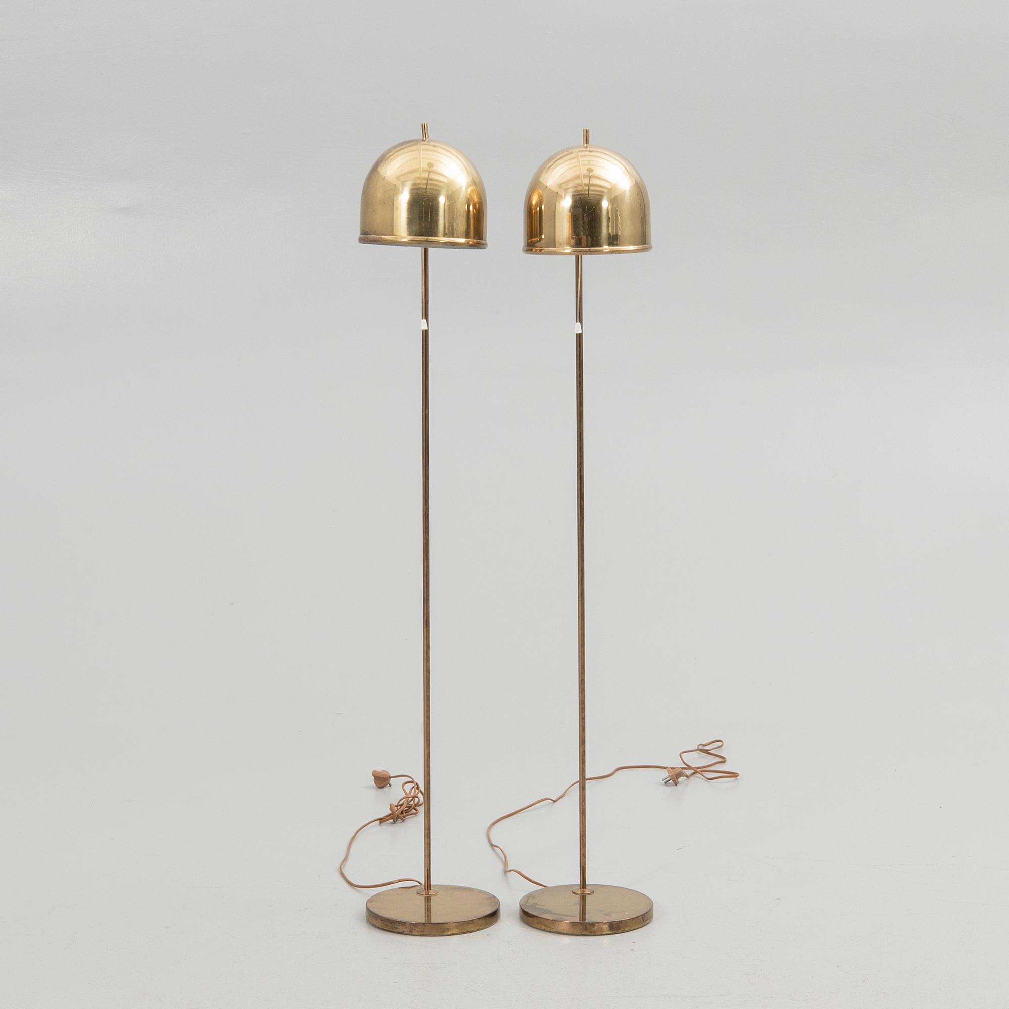 Eje Ahlgren, golvlampor, ett par, modell G-075, Bergboms, 1960-70-tal.