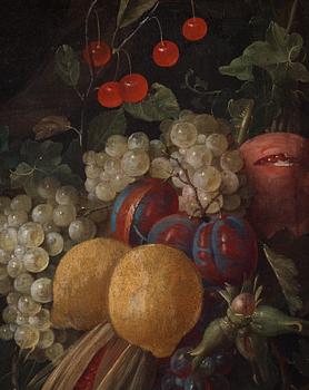 Joris van Son, attributed to, Still life with fruits, a pair.