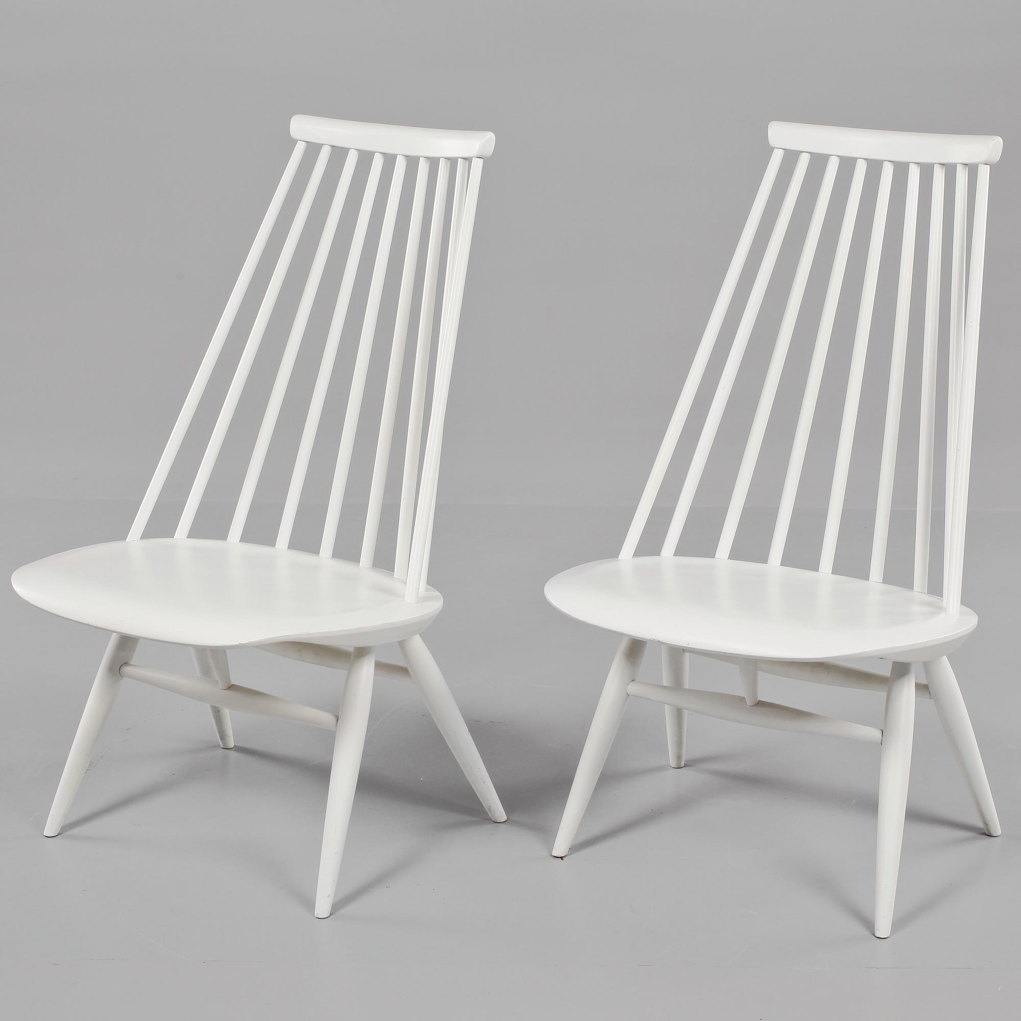 STOLAR, ett par, "Mademoiselle," Ilmari Tapiovaara, Edsbyverken, 1950/1960-tal.