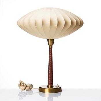 Hans Bergström, a pair of table lamps, model "701", ateljé Lyktan, Sweden, 1950s.