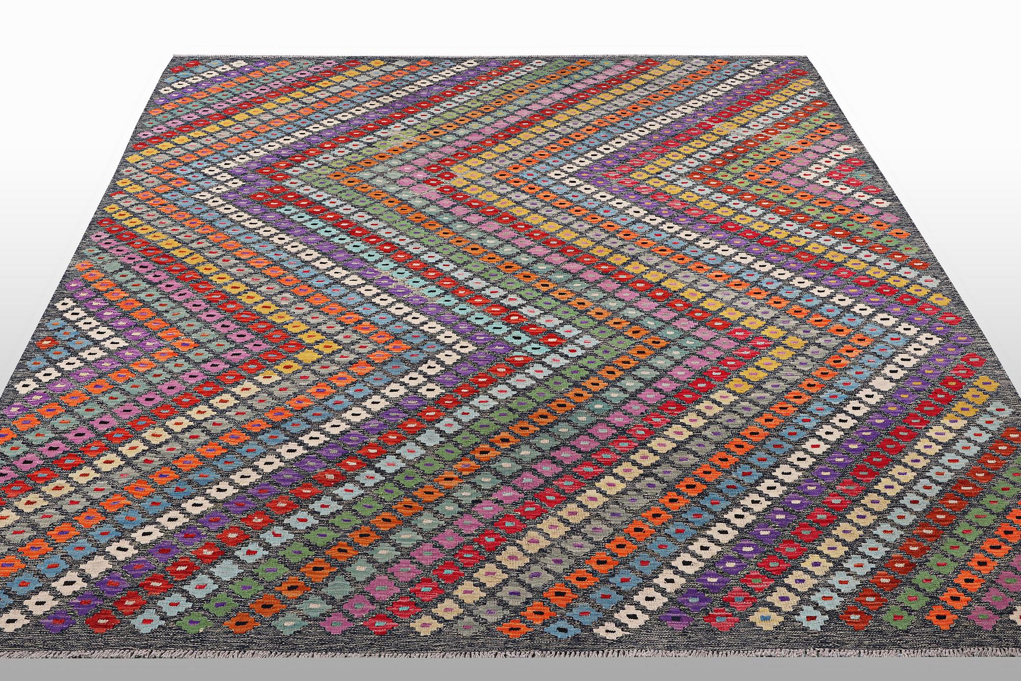 A carpet, kilim, ca 289 x 255 cm.