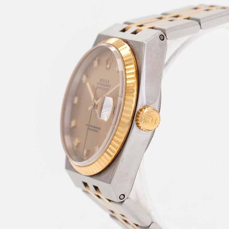 Rolex, Oysterquartz, Datejust, "Diamond Dial", wristwatch, 36 mm.
