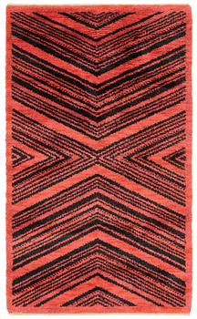 Barbro Nilsson, a carpet, "Tigerfällen", knotted pile, 260 x 154 cm, signed AB MMF BN.