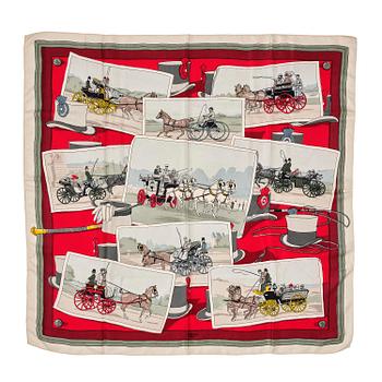 386. Hermès, “Attelages”, scarf.
