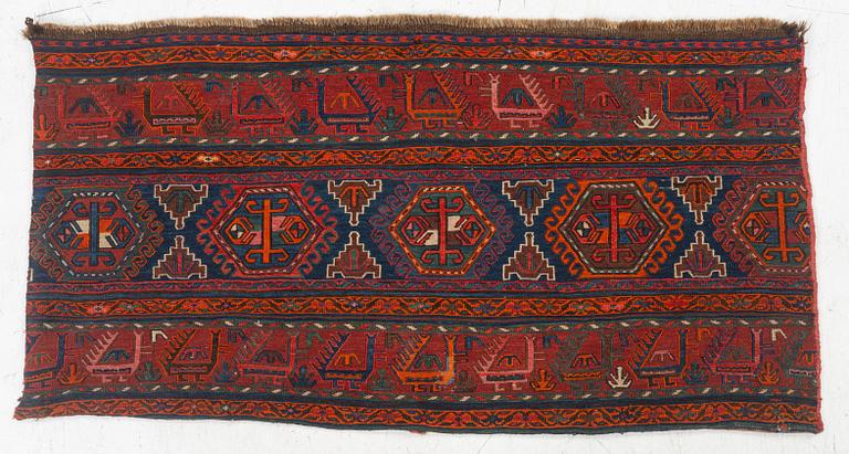 A mafrash, c. 120 x 61 cm.