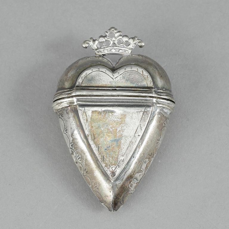 SNUSDOSA, Silver, Danmark, 1800-tal. Tot vikt 32 gram.