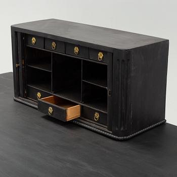 A gustavian style painted desk, circa 1900.