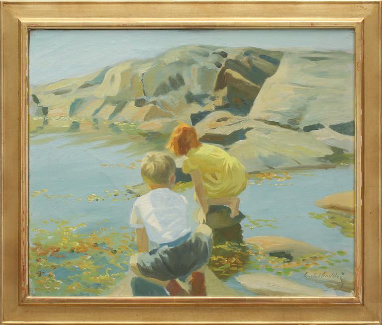 GUSTAF CARLSTRÖM, olja på duk, signerad.