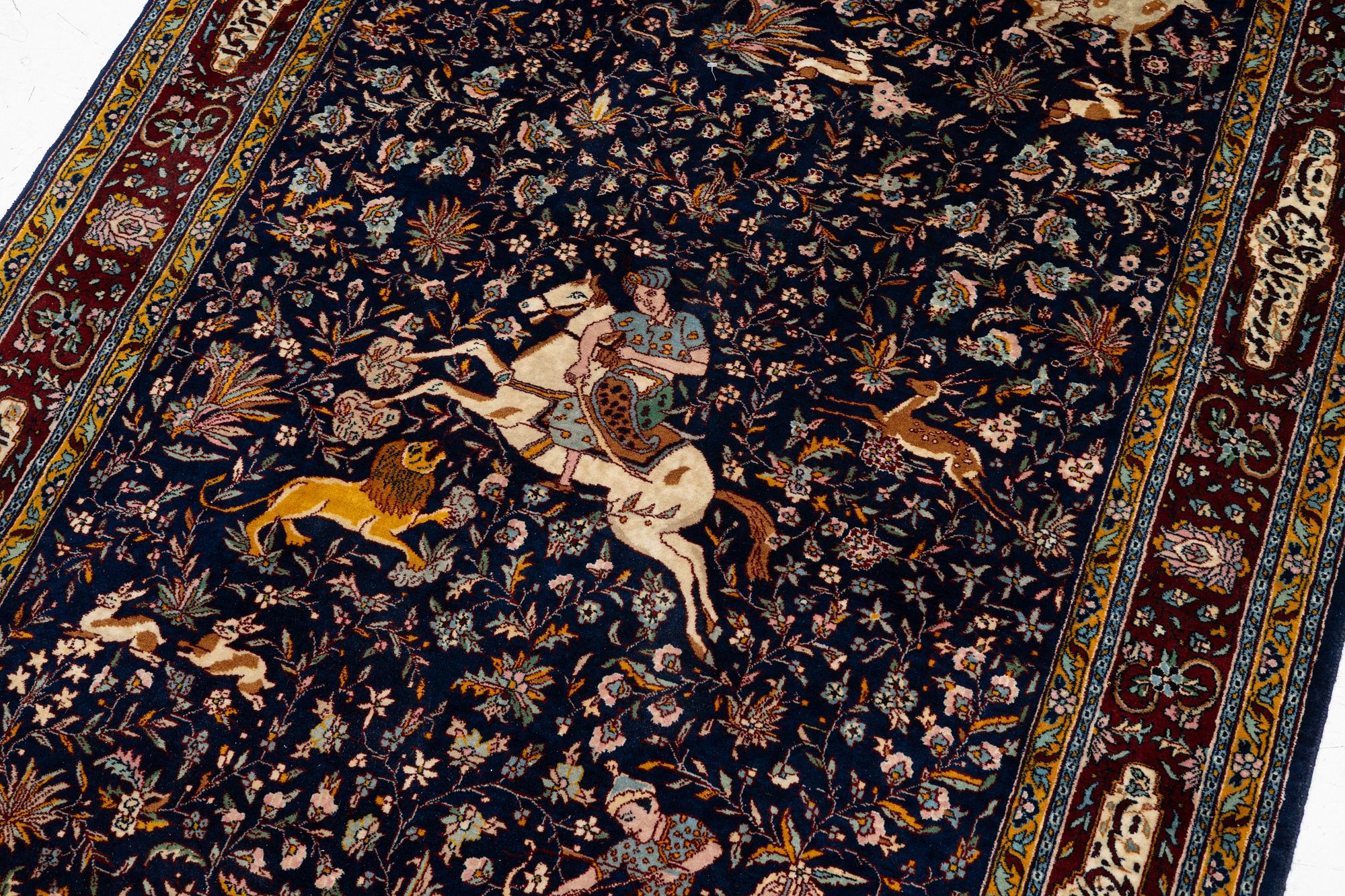 Rug, Ghom 215 x 138 cm.