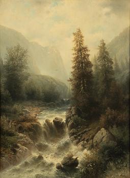 Rudolf Giffinger, oil on panel, signed.