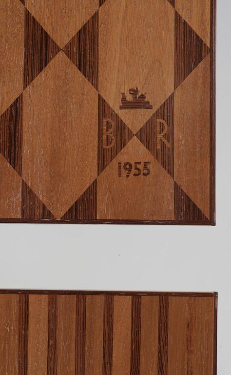 A David Rosen mahogany and palisander cabinet, journeyman work by Bengt Rosén, Stockholm 1955.