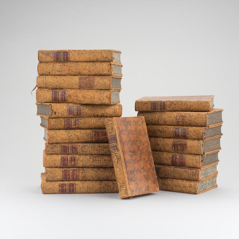 A set of 19 1700s books.