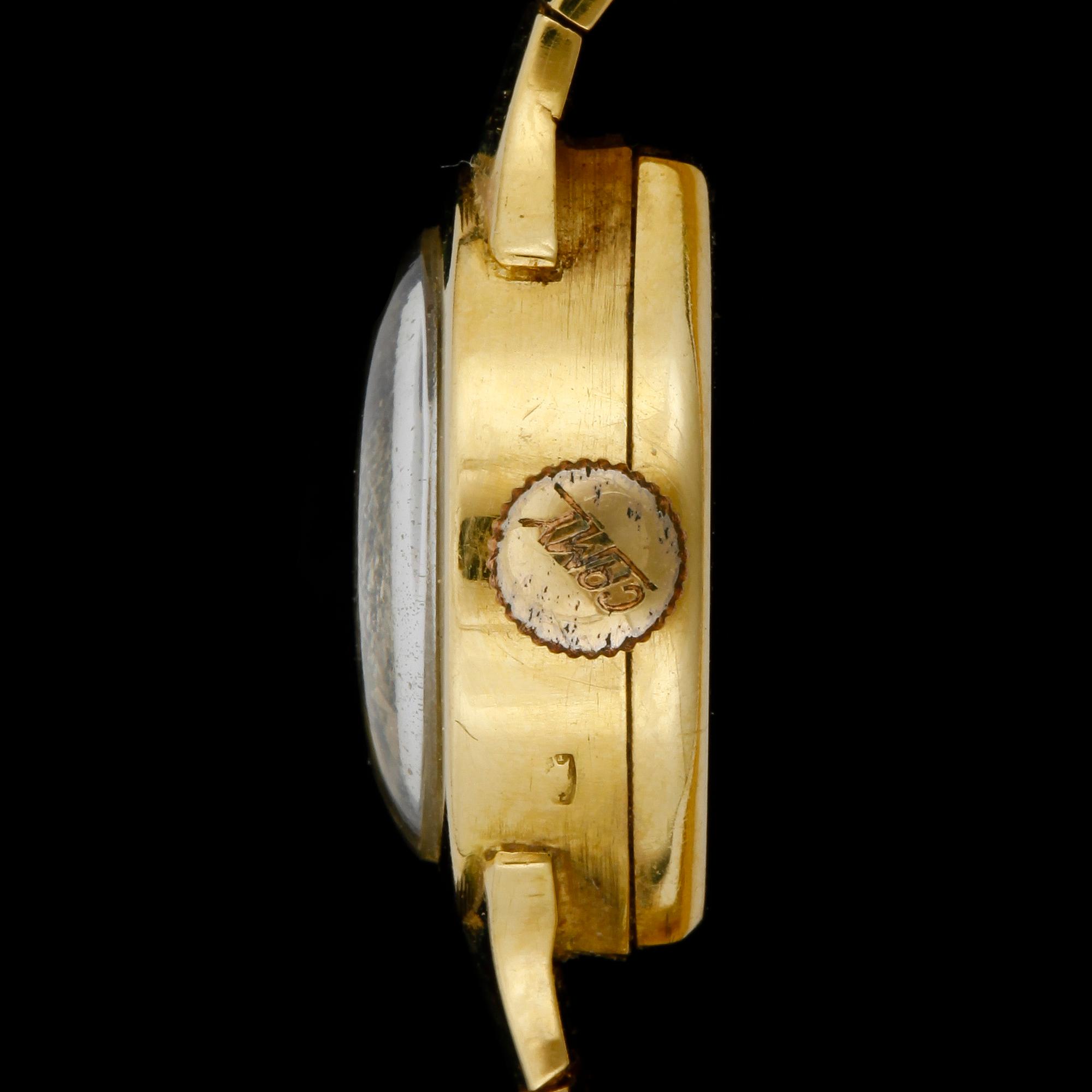 ARMBANDSUR, guld, "Camy", Geneva, 18 k, tot vikt 19,8 gram.