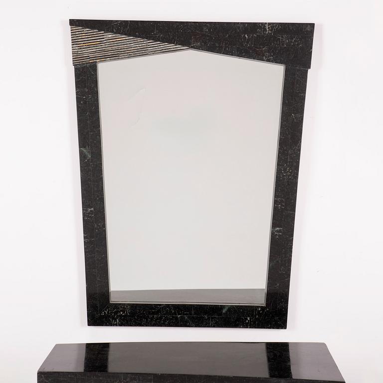 A mirror with a table, Italy, 1980's/90's.