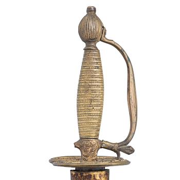 Sword, Sweden, for an infantry officer, early 19th century, with scabbard.