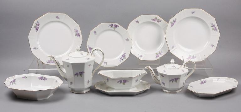 MAT- OCH KAFFE/TESERVIS, 84 delar, Tirschenreuth, 1900-tal.